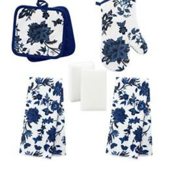 (4) Lot Royal Norfolk Royal Blue Navy Blue White Floral Salad/Dessert Plates NEW - Picture 14 of 16